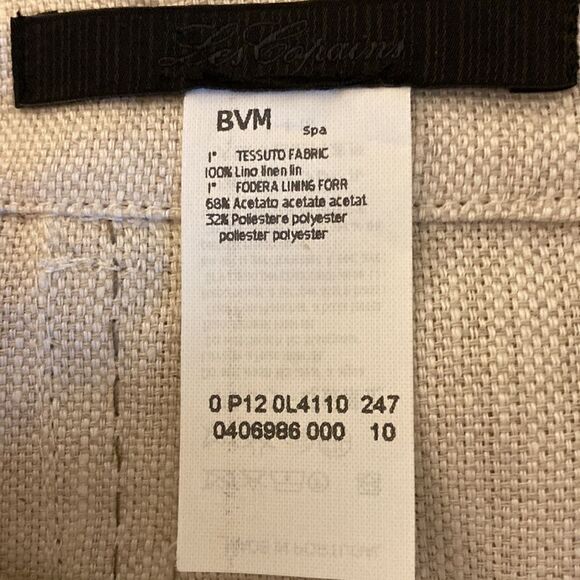 Les Copains NWOT Linen skirt With Side Pockets and Exposed Back Zipper. Size 6 - Picture 7 of 8